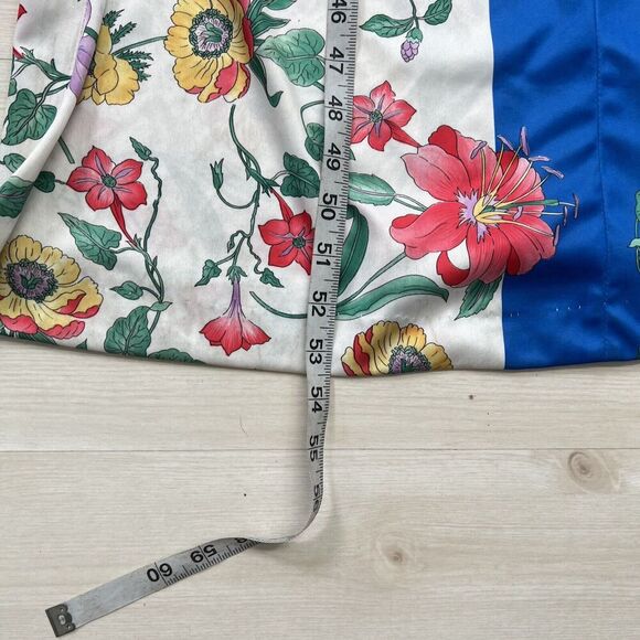 Vtg Evelyn Pearson Robe Size S / M Front Zip Floral Kimono Sleeve Union Made 70’ - Picture 11 of 11